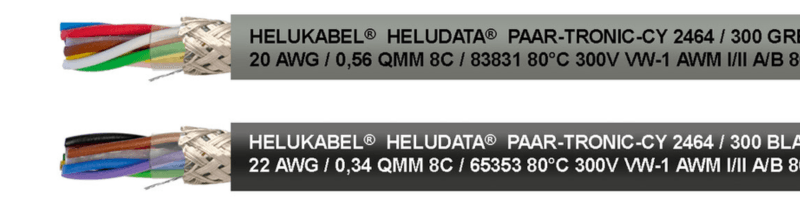 HELUDATA® PAAR-TRONIC-CY 2464 / 300 GREY  /  HELUDATA® PAAR-TRONIC-CY 2464 / 300 BLACK