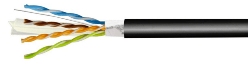 F/UTP 4x2x23AWG (0,54) cat.6 outdoor 350MHz