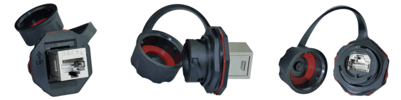 SCREWlock RJ45/RJ45 Coupler Cat6A IP67 , shielded